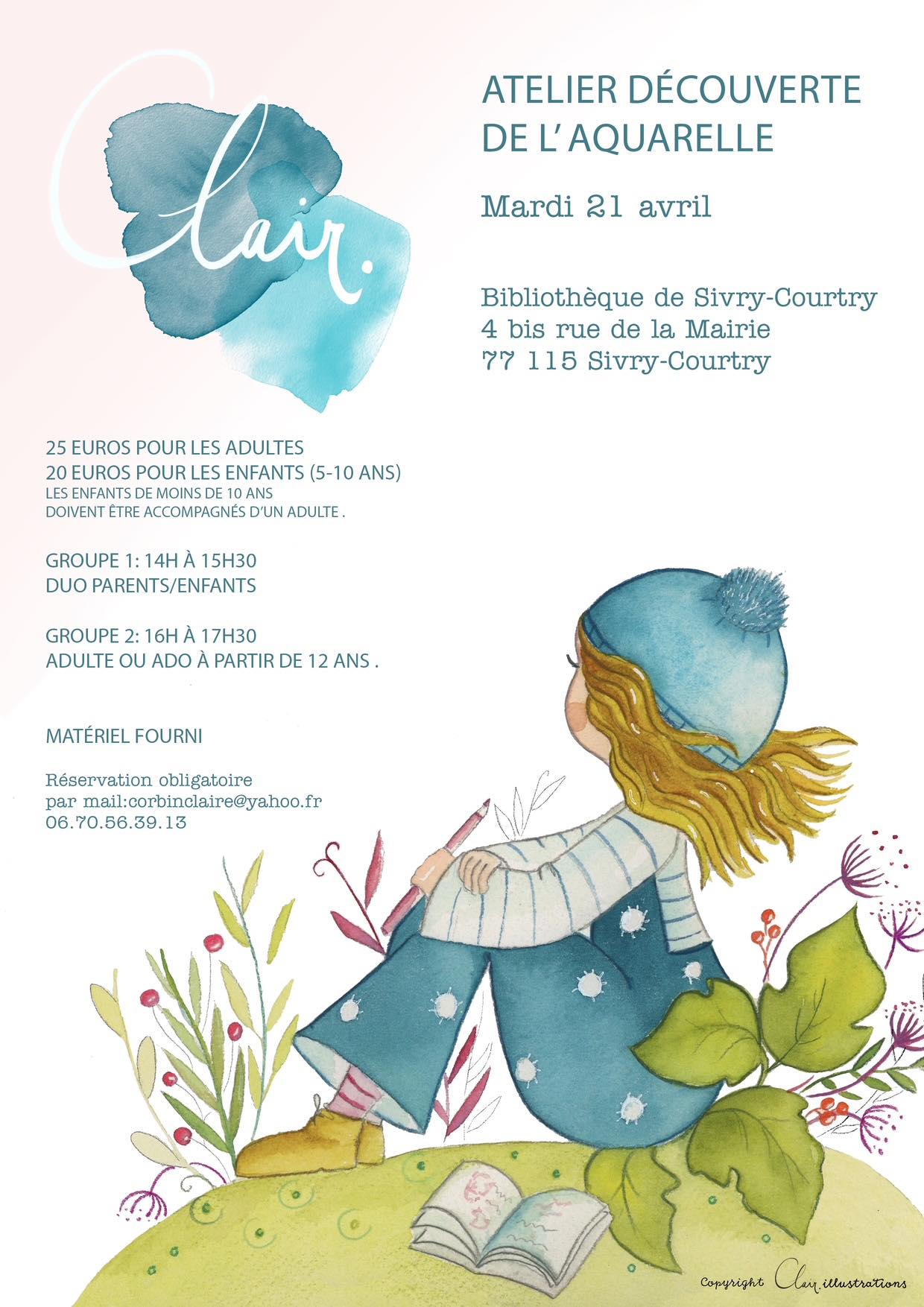 Couverture de Atelier aquarelle