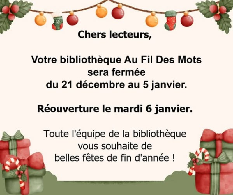 Couverture de Fermeture de la biblioth&egrave;que