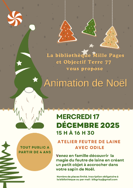 Couverture de Atelier créatif de Noël à Grisy